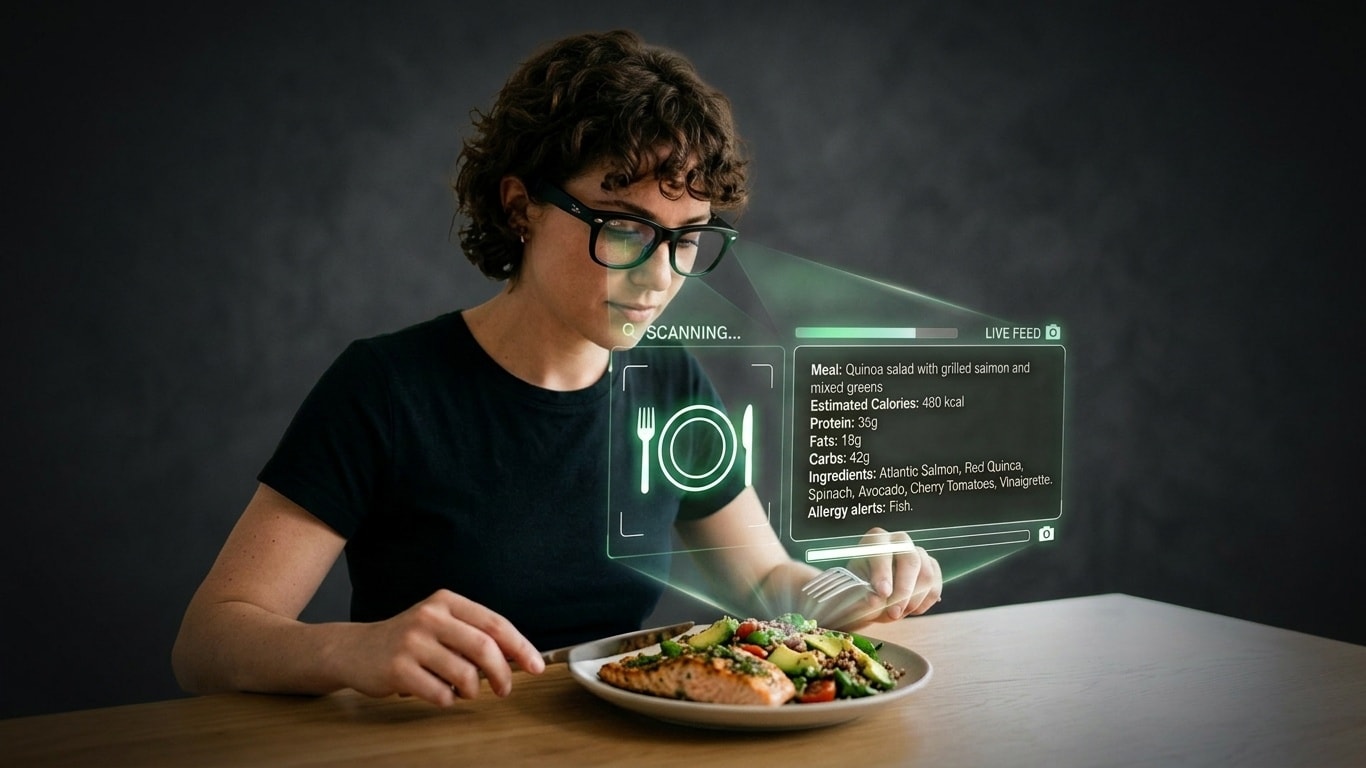 Meta smart glasses worn by a person